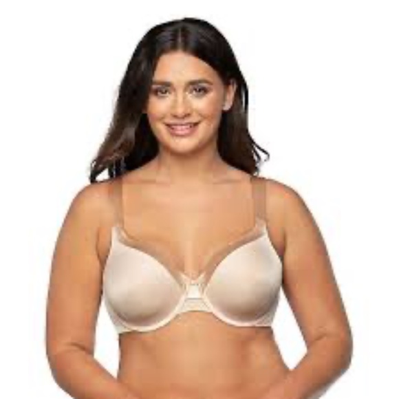 NWOT Vanity Fair Illumination Bra 44C Cream Zoned In Support - Picture 1 of 10